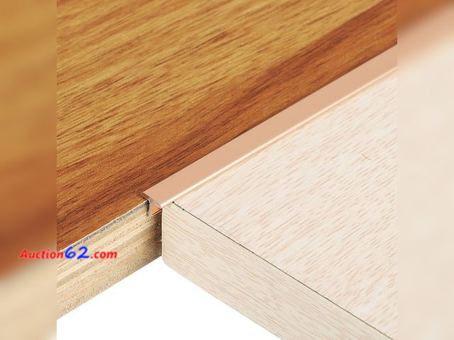 Lot 44-4056e - uxcell 3Pcs 2.9ft x 0.24" t Molding Floor Transition Strips, Aluminium Alloy Vinyl Flooring Gap Trim for Joining Laminate Planks Tiles Floor...