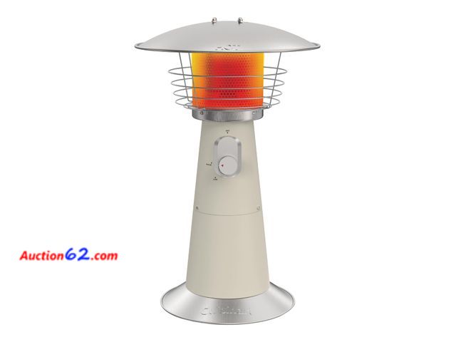 Lot 44-259e - $149.99 Retail price - Cuisinart Portable Tabletop Patio Heater, 11,000 BTU Outdoor Propane Heater with Safety Tilt Switch and Adjustable He...