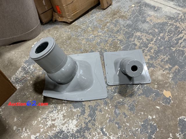 Lot 44-1511w - Unbranded Roof Vent Flashing - 1.5 in Pivo, Gray Not Tested See All Photo's Appears New, A basic inspection has been given to this item. Sol...