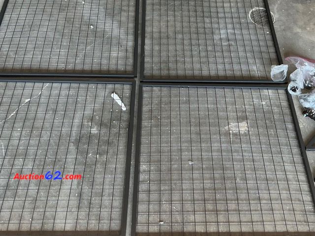 Lot 44-279M - Metal Grid Wall Display Panels with Rolling Base Stands See All Photo's E-Commerce Return, A basic inspection has been given to this item. S...
