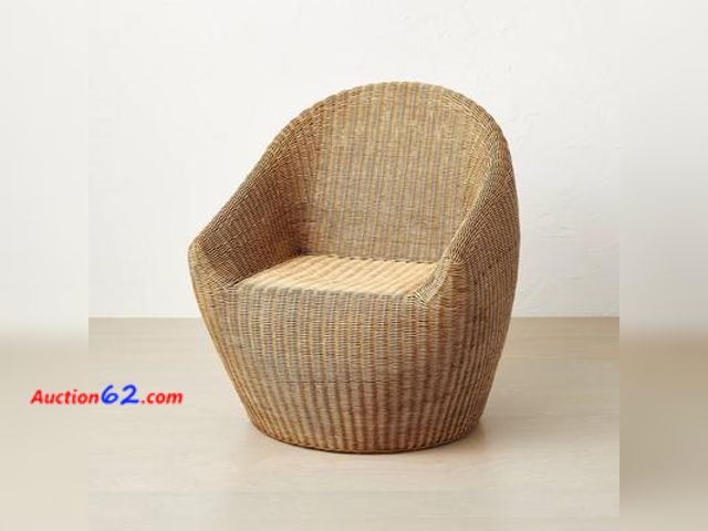 Lot 44-1781a - $450 Retail price - Estero Wicker Accent Chair Natural Brown - Opalhouse™ Designed with Jungalow™: Bohemian Rattan Armchair, No Assembly Req...
