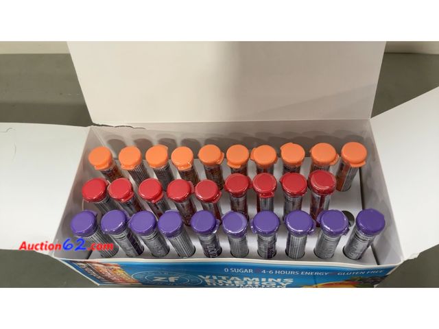 Lot 44-1739j - Zipfizz Energy Drink Mix Combo Pack 30 Tubes missing 1 tube E-Commerce Return, A basic inspection has been given to this item. Sold AS-IS. S...