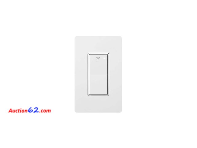 Lot 44-1888i - 10 Amp 3-Way Smart Home Specialty Light Switch with Wi-Fi and Bluetooth Technology, White, Powered by Hubspace (1-Pack) Not Tested See All P...