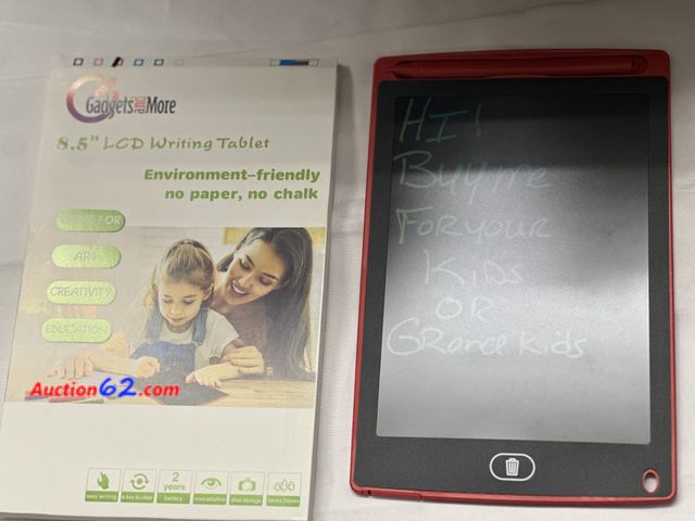 Lot 44-6013o - Lot of 2- 8.5 lcd writing tablet from gadgets and more. Tablet color will vary. New opened for photos and testing. See All Photo's Tested & ...
