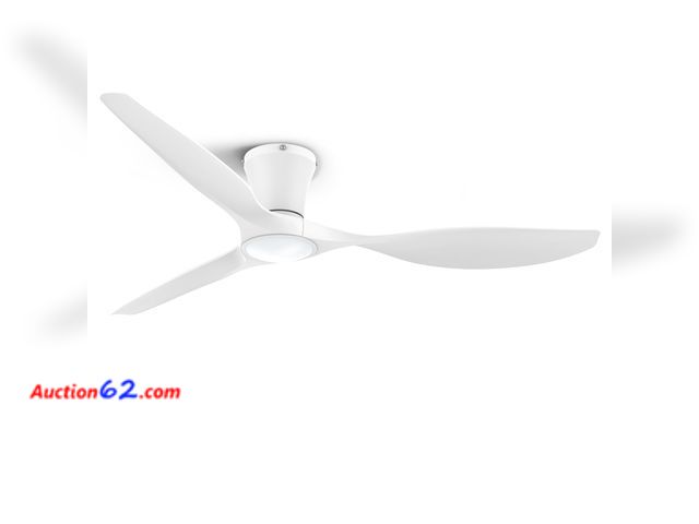 Lot 44-170 - $89.99 Retail price - ocioc 52 inch Ceiling Fans with Lights and Remote, Dimmable Ceiling Fans with Reversible Quiet DC Motor, Flush Mount, ...