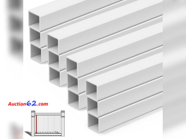 Lot 44-817w - $89.99 Retail price - Yaocom Railing Spindles White Vinyl Deck Railings Colonial Style Deck Balusters for European Home Decorative Outdoor S...