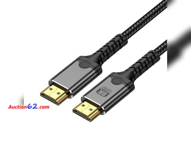 Lot 44-9238 - DERSUR 3.3FT HDMI 2.1 Cable 8K@60Hz High Speed 48Gbps Appears New, A basic inspection has been given to this item. Sold AS-IS. New As-Is