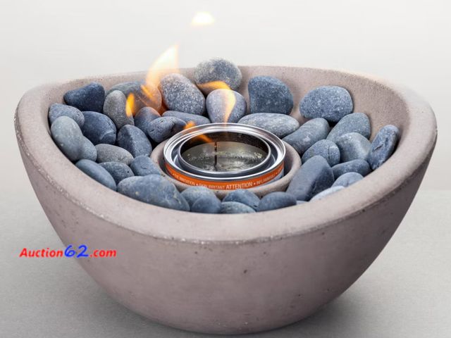 Lot 44-1179p - Retail value $80- Solo Stove 5" Wave Tabletop Natural Firebowl Fireplace Appears New, A basic inspection has been given to this item. Sold A...