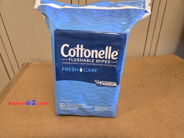 Lot 44-6503p - Cottonelle Flushable Wet Wipes - 1 Refill Pack, 252 Total Flushable Wipes Appears New, A basic inspection has been given to this item. Sold ...