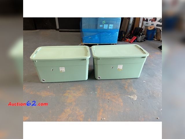 Lot 44-819i - Brightroom Wheeled Latching Storage Tote - 45 Gallon See All Photo's Not Tested Appears New, A basic inspection has been given to this item....