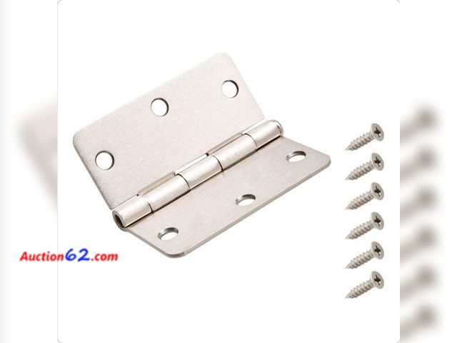 Lot 44-4085f - Lot of (25) EVERBILT 3 in. Satin nickel ⅝ in. Radius door hinge Appears New, A basic inspection has been given to this item. Sold AS-IS.