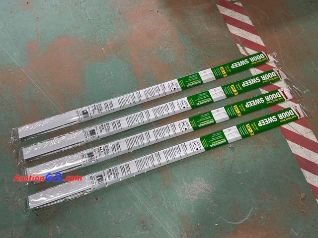 Lot 44-653b - Lot of (4) Total Retail $34- Frost King DS101WA Self-Stick Door Sweep 1-1/2-Inch by 36-Inches, White 1. Appears New, A basic inspection has ...
