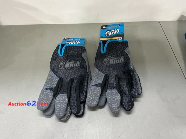 Lot 44-1794i - lot of 2 packs. Extra Large Performance Grip Work Gloves by GORILLA GRIP Appears New, A basic inspection has been given to this item. Sold A...