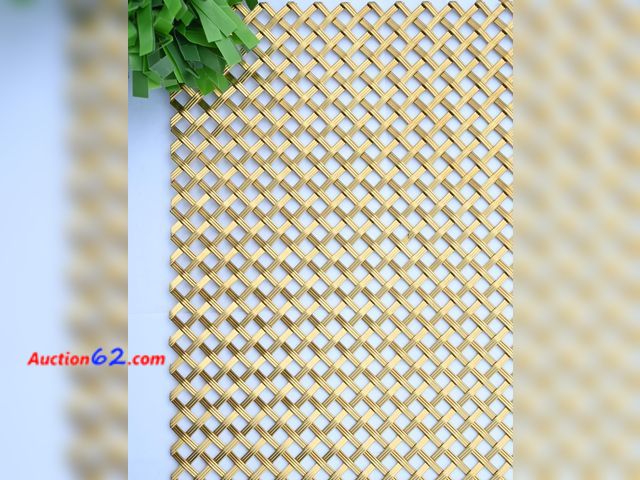 Lot 44-182m - $84 Retail price - Decorative Metal Mesh Panels for Cabinet Doors, 2 Pcs, 11.8 x 23.6 in See All Photo's Appears New, A basic inspection has...