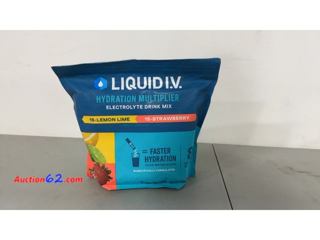 Lot 44-1732j - Liquid I.V. Hydration Multiplier Drink Mix Not Tested See All Photo's E-Commerce Return, A basic inspection has been given to this item. Sol...