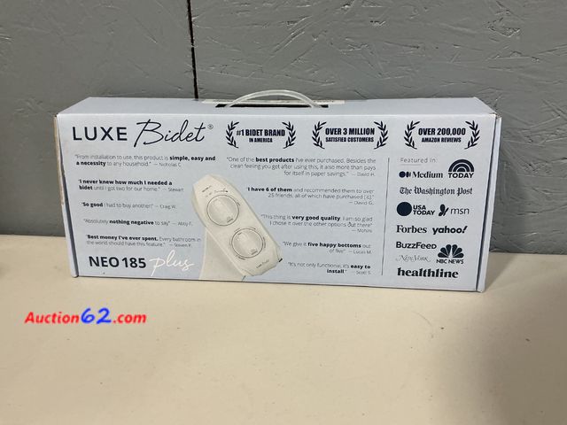 Lot 44-1500 - LUXE Bidet NEO 185 Plus - Bidet Attachment, Self-Cleaning Nozzle, Easy Installation See All Photo's Not Tested Appears New, A basic inspecti...