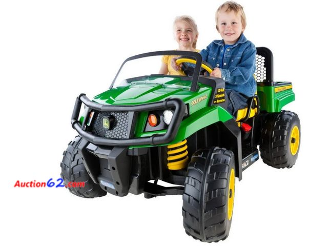 Lot 44-26b - Retail value $419- 12V Peg Perego John Deere Gator XUV Battery-Powered Ride-on, Kids Ages 3-7 1. Appears New, A basic inspection has been gi...