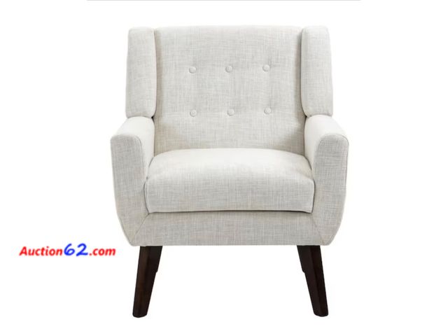 Lot 44-09m - $256 Retail price - Beige Linen Arm Chair (Set of 1) Appears New, A basic inspection has been given to this item. Sold AS-IS. See All Photo'...