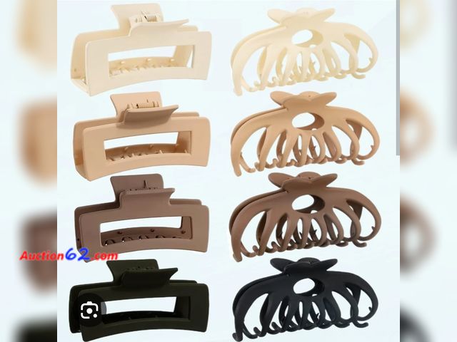 Lot 44-6670p - 8 Pack Large Hair Claw Clips for Thick Hair,Oimaigroo Big Claw Clips for Thin Hair Aesthetic Accessories for Women/Girl,Matte Claw Hair Clip...
