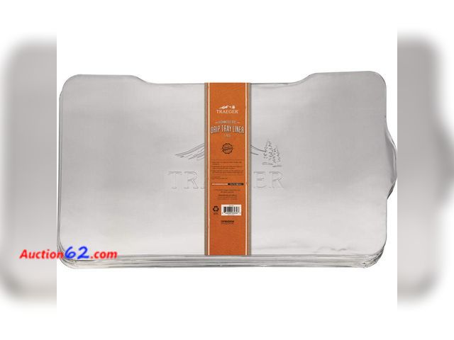 Lot 44-1679f - Traeger Grills BAC521 Ironwood 885 Drip Tray Liner Grill Accessory 5-count See All Photo's Not Tested Appears New, A basic inspection has be...