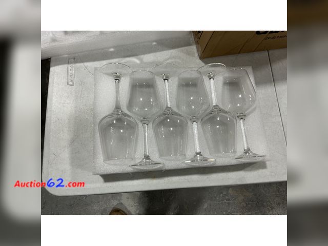 Lot 44-1113j - Wine Glasses Set of 6 Appears New, A basic inspection has been given to this item. Sold AS-IS. Not Tested