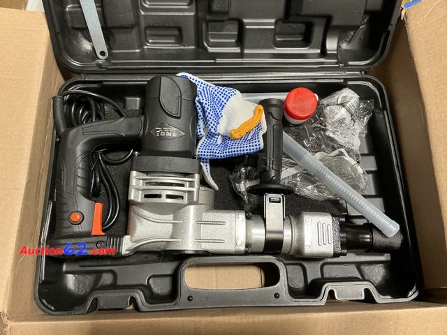 Lot 44-231a - $150 Retail price - Heavy Duty Demolition Hammer Jackhammer with Case and Accessories See All Photo's Appears New, A basic inspection has be...