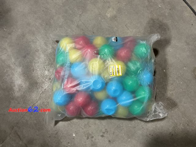 Lot 44-141w - Little Tikes Balls for Kids' with Reusable Mesh Bag - 100pcs E-Commerce Return, A basic inspection has been given to this item. Sold AS-IS.
