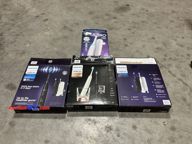 Lot 44-127j - $250 Retail price - Philips Sonicare Electric Toothbrush Lot E-Commerce Return, A basic inspection has been given to this item. Sold AS-IS. ...