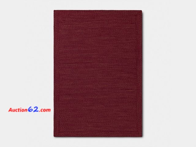 Lot 44-266e - $180 Retail price - 7'x10' Natural Woven Rectangular Braided Outdoor Area Rug Rose - Threshold™ Appears New, A basic inspection has been giv...