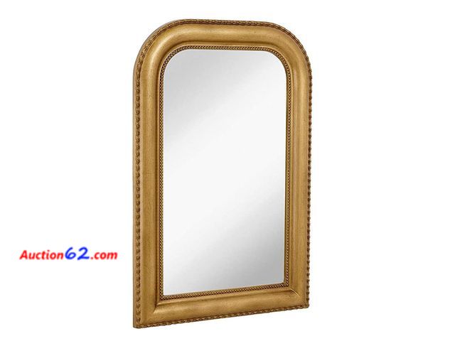 Lot 44-1834w - $174.99 Retail price - Hamilton Hills 20" x 30" Classic Gold Framed Rich Framed Top Round Corner Mirror - Thick Arched Top Rich Wall Mirror ...