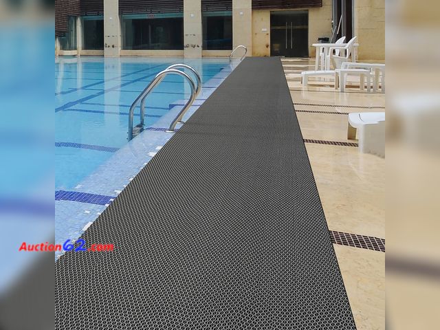 Lot 44-333 - Drainage Non Slip Flooring Mats Swimming Pool Bathroom Anti-Fatigue Rubber Matting 3x10 Ft Heavy Duty Commercial Anti Slip Floor Mats for Ga...