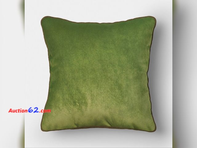 Lot 44-1832 - 18"x18" Reversible Velvet Pillow Green/Dark Green - Threshold™ Not Tested See All Photo's Appears New, A basic inspection has been given to ...
