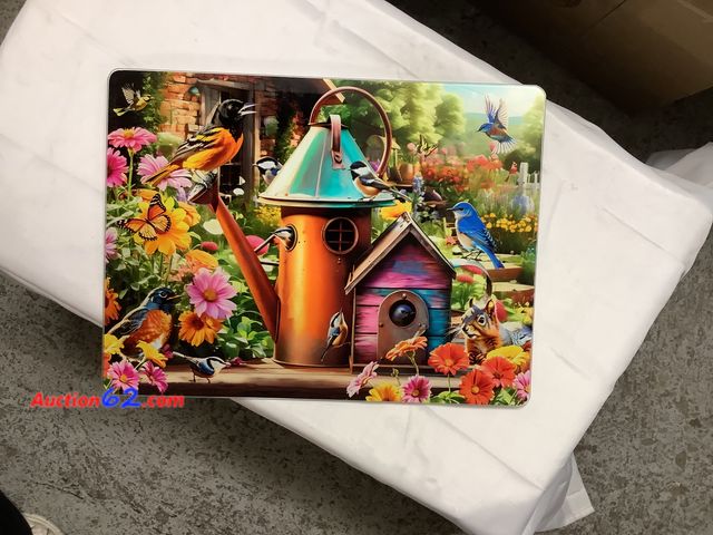 Lot 44-6162o - Tempered glass cutting board. 12x16 artwork by JQ licensing. New. See All Photo's Not Tested Never opened, Factory Sealed