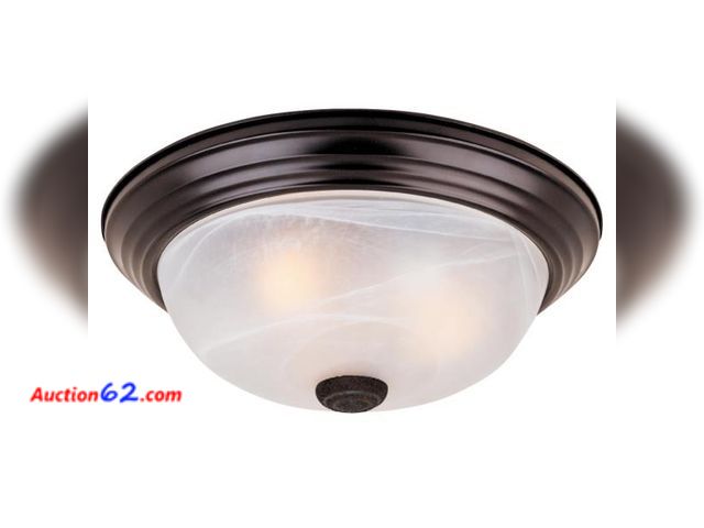 Lot 44-1604b - DESIGNERS FOUNTAIN 3-Light Flush Mount Ceiling Light, 15 Inch Lighting Fixture- scratched, (see Photos) otherwise appears new 5. Not Tested ...