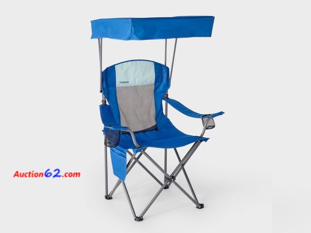 Lot 44-241b - Retail of $40-Mesh Canopy Camp Chair Blue - Embark™: Portable Outdoor Seat with UV Protection Appears New, A basic inspection has been given...