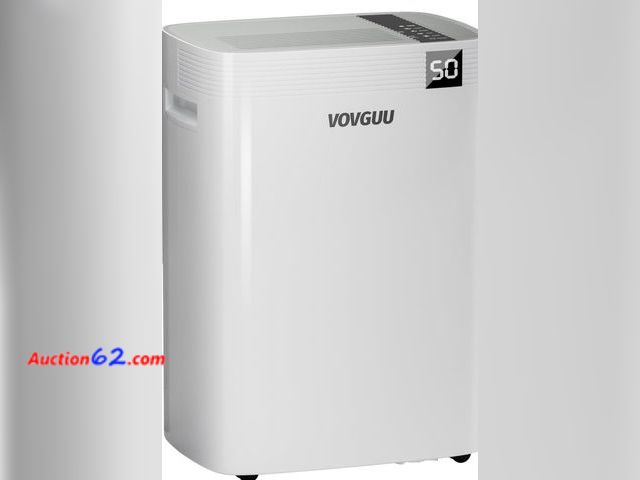 Lot 44-7138i - 5500 sq.ft 75 pints Dehumidifier for basement and home with drain hose &amp; 1.43 gal water tank, 3 smart modes, humidity control, auto defr...