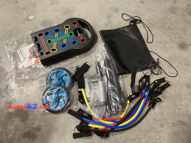 Lot 44-225g - Hot wave Multi-Function Push Up Board &amp; Accessories  Appears New, A basic inspection has been given to this item. Sold AS-IS.