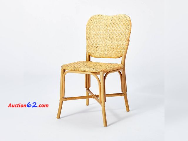 Lot 44-741a - $144 Retail price - Interlaken Rattan with Woven Seat and Back Dining Chair - Threshold Designed with Studio McGee Appears New, A basic insp...