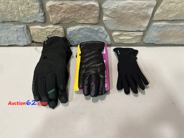 Lot 44-1548b - HEAD Gloves: Assorted Styles - Black size small/xsmall E-Commerce Return, A basic inspection has been given to this item. Sold AS-IS. See Al...