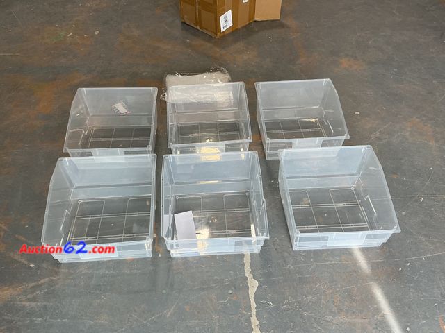 Lot 44-4035w - $124.99 Retail price - 3 are cracked. 6 Pack Picture Book Bin with Dividers Classroom Library Book Bin Large Plastic Books Holders with Labe...