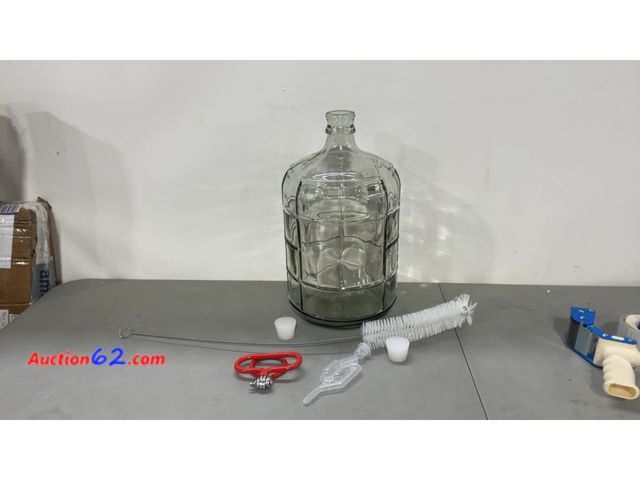 Lot 44-1995 - Glass Carboy Fermenter with Brewing Accessories Not Tested See All Photo's E-Commerce Return, A basic inspection has been given to this item...