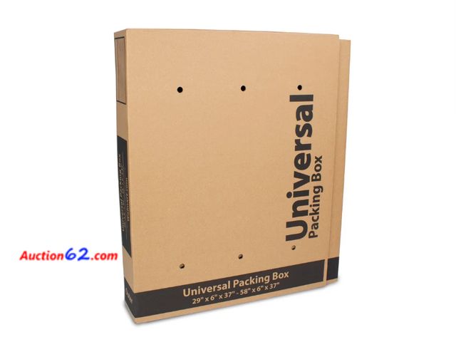 Lot 44-4028o - Pen+Gear Universal Packing Box, Bubble Roll &amp; 4 Foam Corners Included, Fits up to 65" TVs Appears New, A basic inspection has been given...