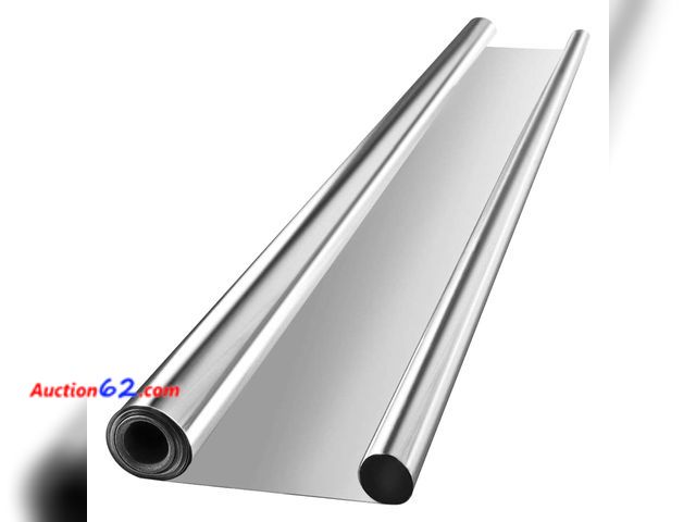 Lot 44-763w - VIVOSUN Highly Reflective Mylar Film Roll 4FT x 100FT for Outdoor Grow Room Indoor Decoration Aluminum Paint Coated 2 Mil Silver See All Pho...