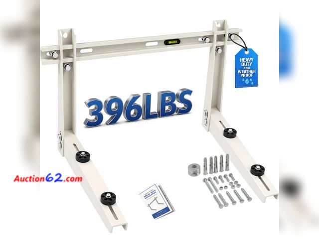 Lot 44-1651e - Heavy Duty Mini Split Wall Mounting Bracket, 396 lb, Fits 7000–12000 BTU AC Not Tested See All Photo's Appears New, A basic inspection has b...