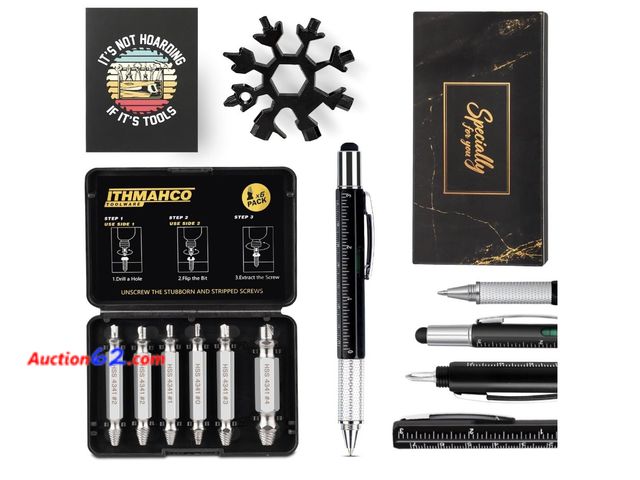 Lot 44-9086o - Lot of (2) Fathers Day Mechanic Gift Pocket Sets for Men Appears New, A basic inspection has been given to this item. Sold AS-IS.