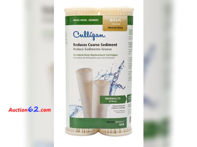Lot 44-1608p - Culligan S1A Whole House Standard Water Filter, 16,000 Gallons Appears New, A basic inspection has been given to this item. Sold AS-IS.
