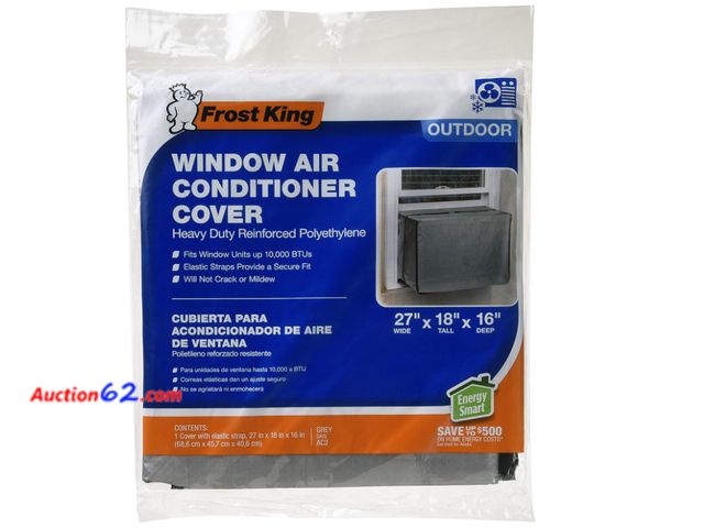 Lot 44-1876a - THERMWELL AC2H Air Conditioner Cover, 18 by 27 by 16-Inch, Silver Appears New, A basic inspection has been given to this item. Sold AS-IS. S...