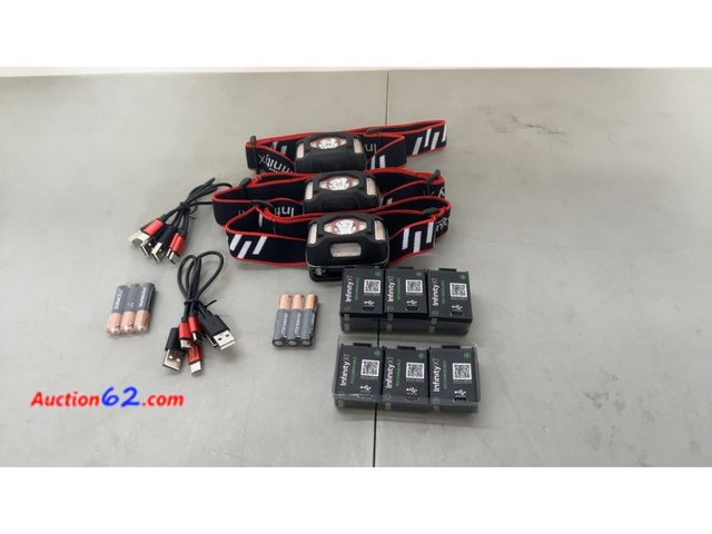 Lot 44-1982o - Infinity X1 Dual Power LED Headlamps 700 Lumens 3-Pack Not Tested See All Photo's E-Commerce Return, A basic inspection has been given to th...