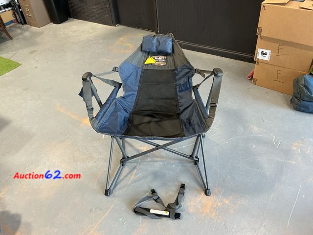 Lot 44-511e - Tommy Bahama Swing Hammock Camping Chair with Carry Bag E-Commerce Return, A basic inspection has been given to this item. Sold AS-IS. See A...