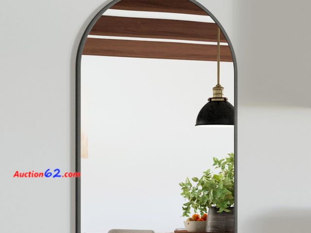 Lot 44-1562j - Arched Wall Mirror I-YSGZ-N2638-BK Appears New, A basic inspection has been given to this item. Sold AS-IS. Not Tested See All Photo's